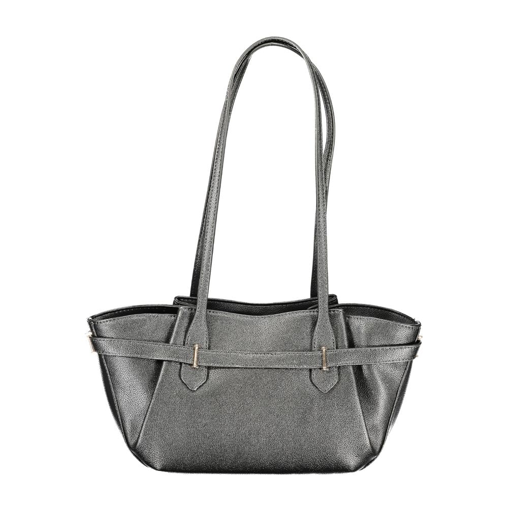 Sac à main Guess Jeans en polyuréthane noir pour femmes, élégant et tendance, avec détails modernes et finition soignée.