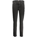 Jeans femmes guess en coton noir slim fit avec design classique cinq poches en denim