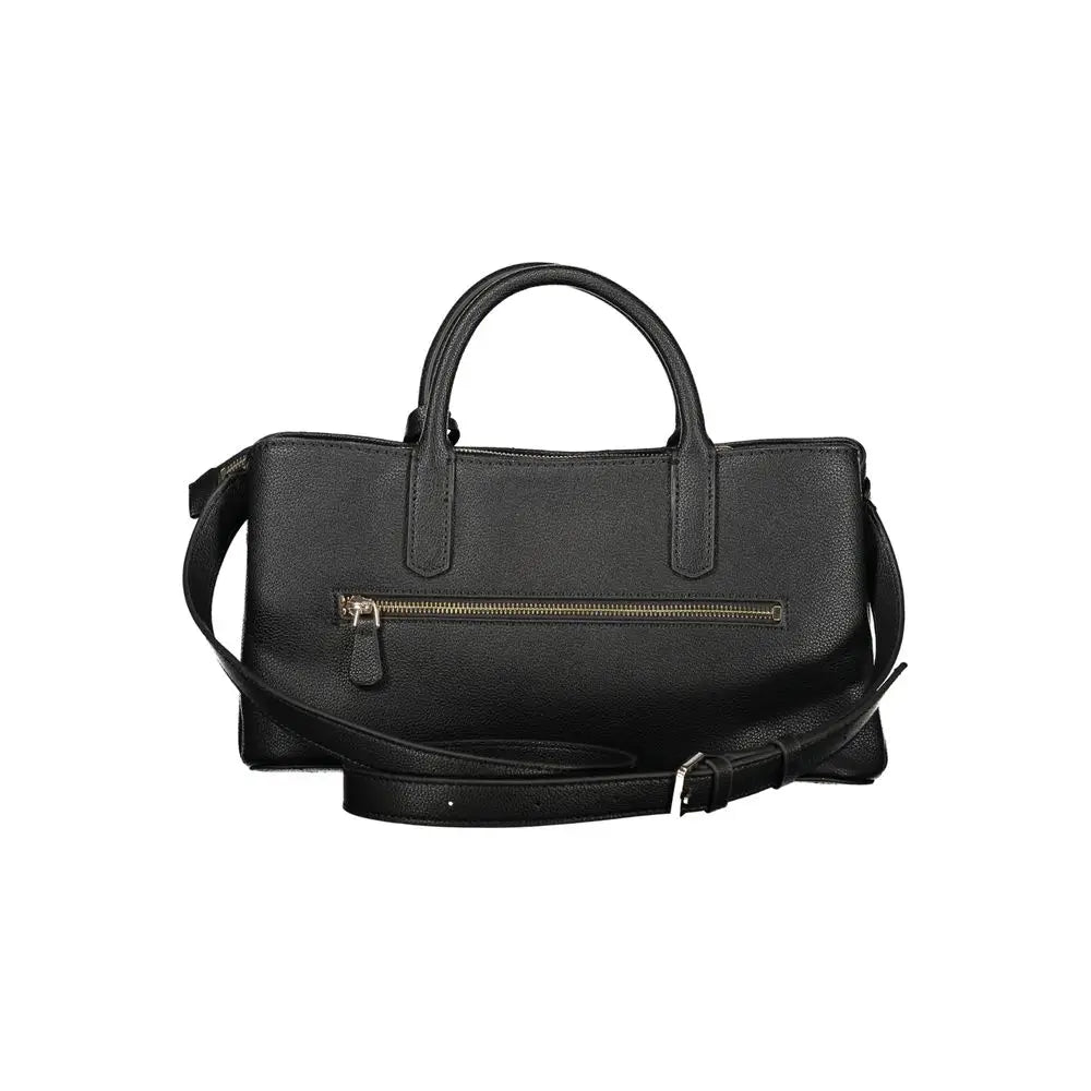 Sac à main guess jeans nero en cuir synthétique noir avec anses supérieures et bandoulière réglable