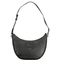 Sac à bandoulière guess jeans nero en cuir synthétique noir avec surface texturée et logo emblématique visible