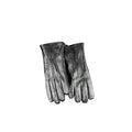 Gants en cuir noir lisse et légèrement brillant avec couture soignée pour sac à main femme guess jeans nero polyester