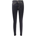Jeans skinny en coton bleu pour femme de la marque Guess Jeans, coupe ajustée et moderne.