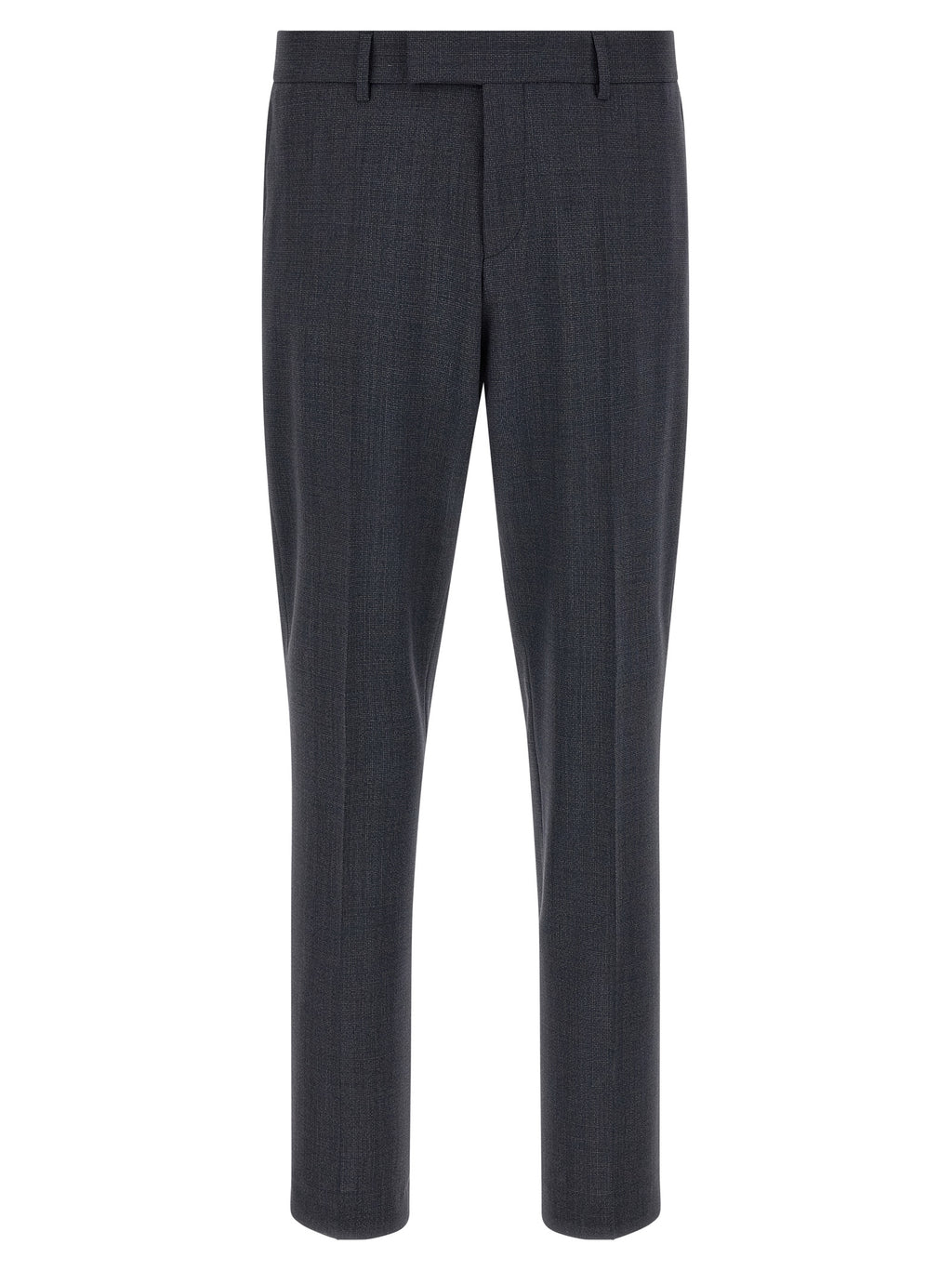Costume deux pièces en polyester bleu de Hugo Boss, veste et pantalon élégants pour homme.