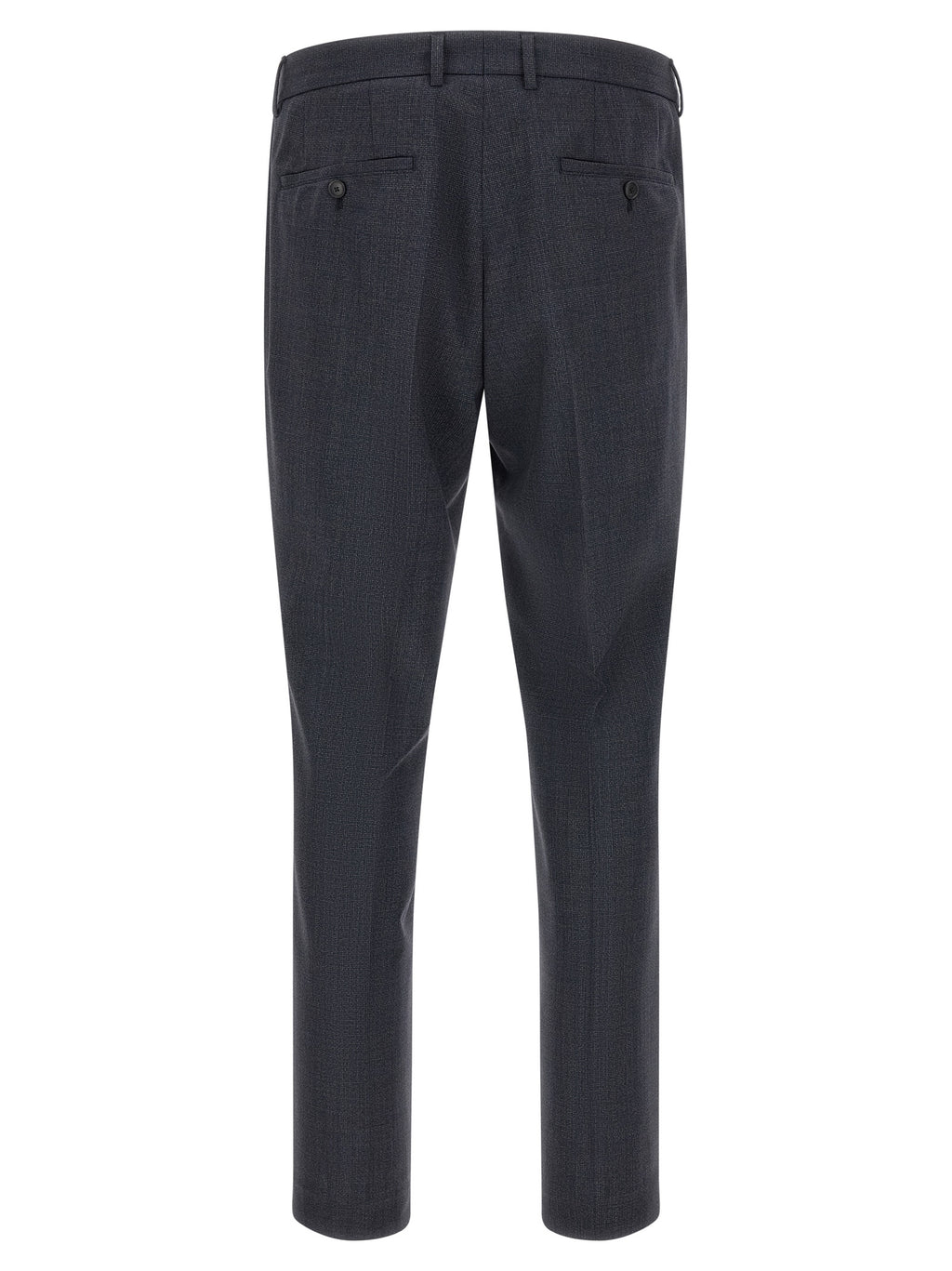 Costume deux pièces en polyester bleu de Hugo Boss, veste et pantalon élégants pour homme.