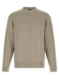 Cardigan hugo boss beige en coton avec motif torsadé texturé et poignets finis de manière soignée