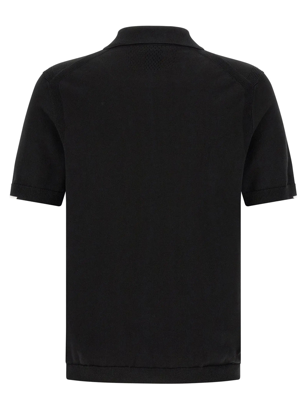 Polo homme hugo boss noir en coton à manches courtes avec col et poignets côtelés