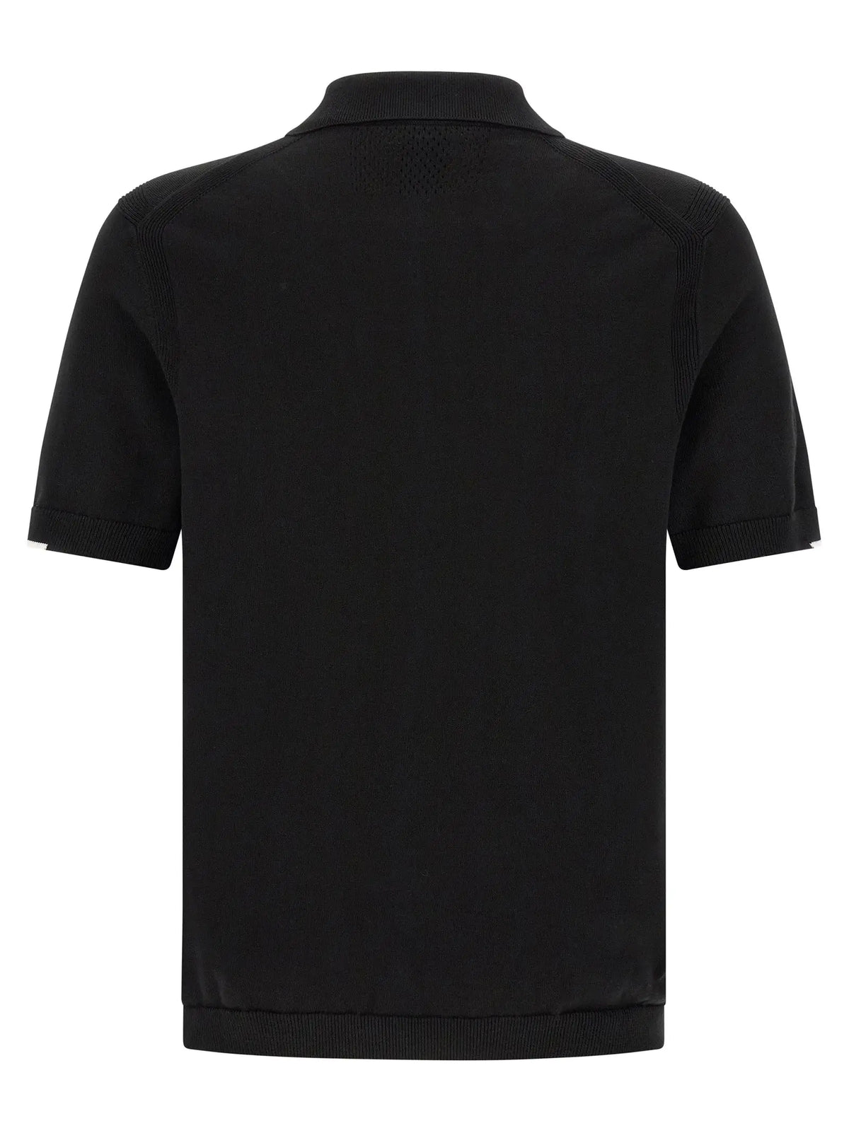 Polo homme hugo boss noir en coton à manches courtes avec col et poignets côtelés