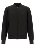 Hugo boss sweat-shirt en coton noir avec design minimaliste et détails de surpiqûres subtils