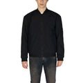 Veste bomber noire hugo boss en polyamide avec fermeture éclair intégrale et poignets côtelés