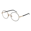 Lunettes hugo boss black en acier inoxydable avec monture ronde bicolore rose gold et branches noires