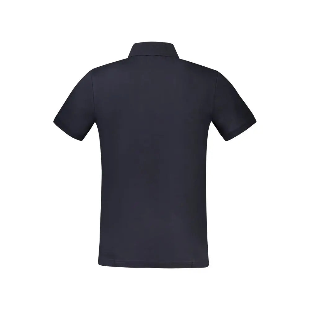 Polo homme hugo boss blue en coton noir à manches courtes avec col classique et coutures soignées