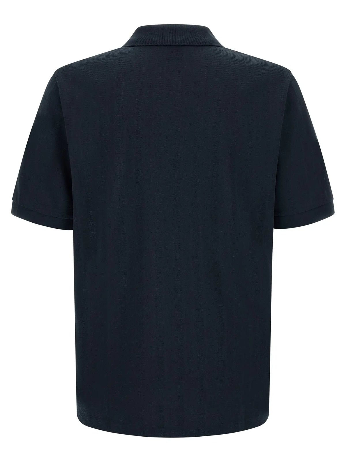 Polo shirt hugo boss blue en coton noir à manches courtes avec col classique et tissu texturé subtil