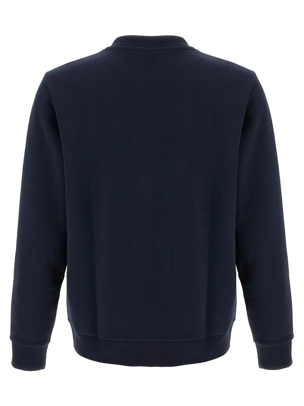 Sweat-shirt à col rond bleu marine en coton hugo boss pour un style décontracté et confortable