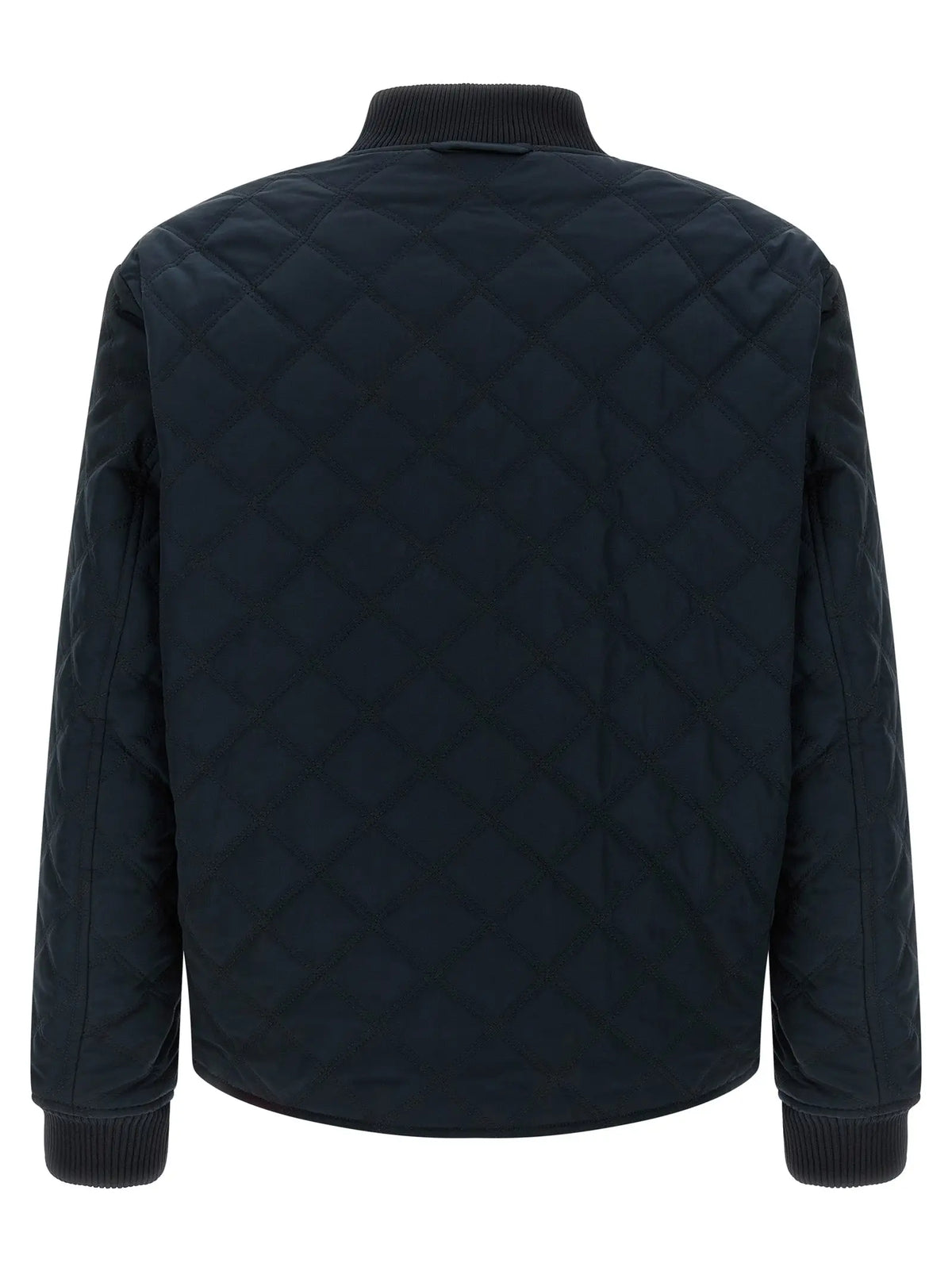 Veste bomber matelassée noire hugo boss blue en polyester avec poignets et col côtelés