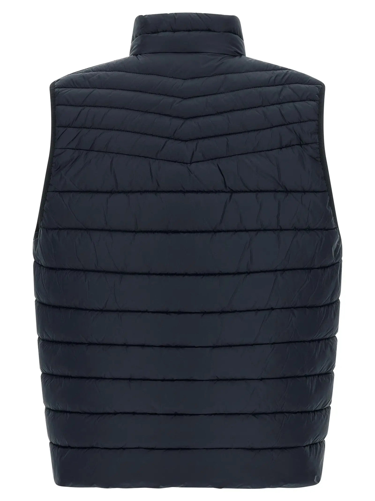 Veste sans manches bleu marine hugo boss en polyamide recyclé avec col montant et matelassage horizontal