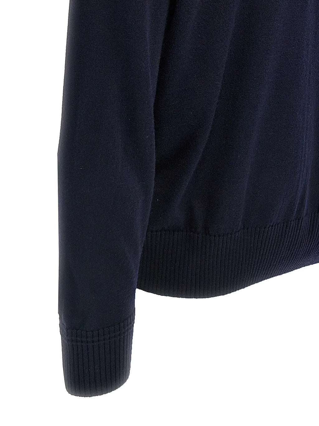 Cardigan bleu marine hugo boss en laine avec poignets et ourlet côtelés