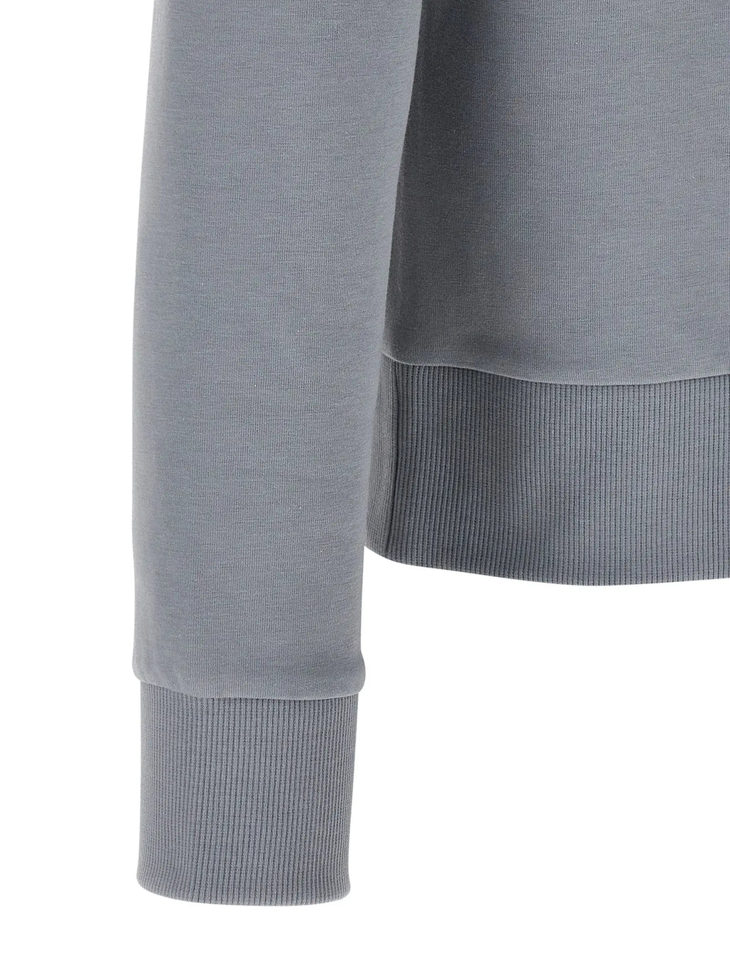 Manche de sweat gris hugo boss en coton avec maille côtelée douce et poignets finement finis