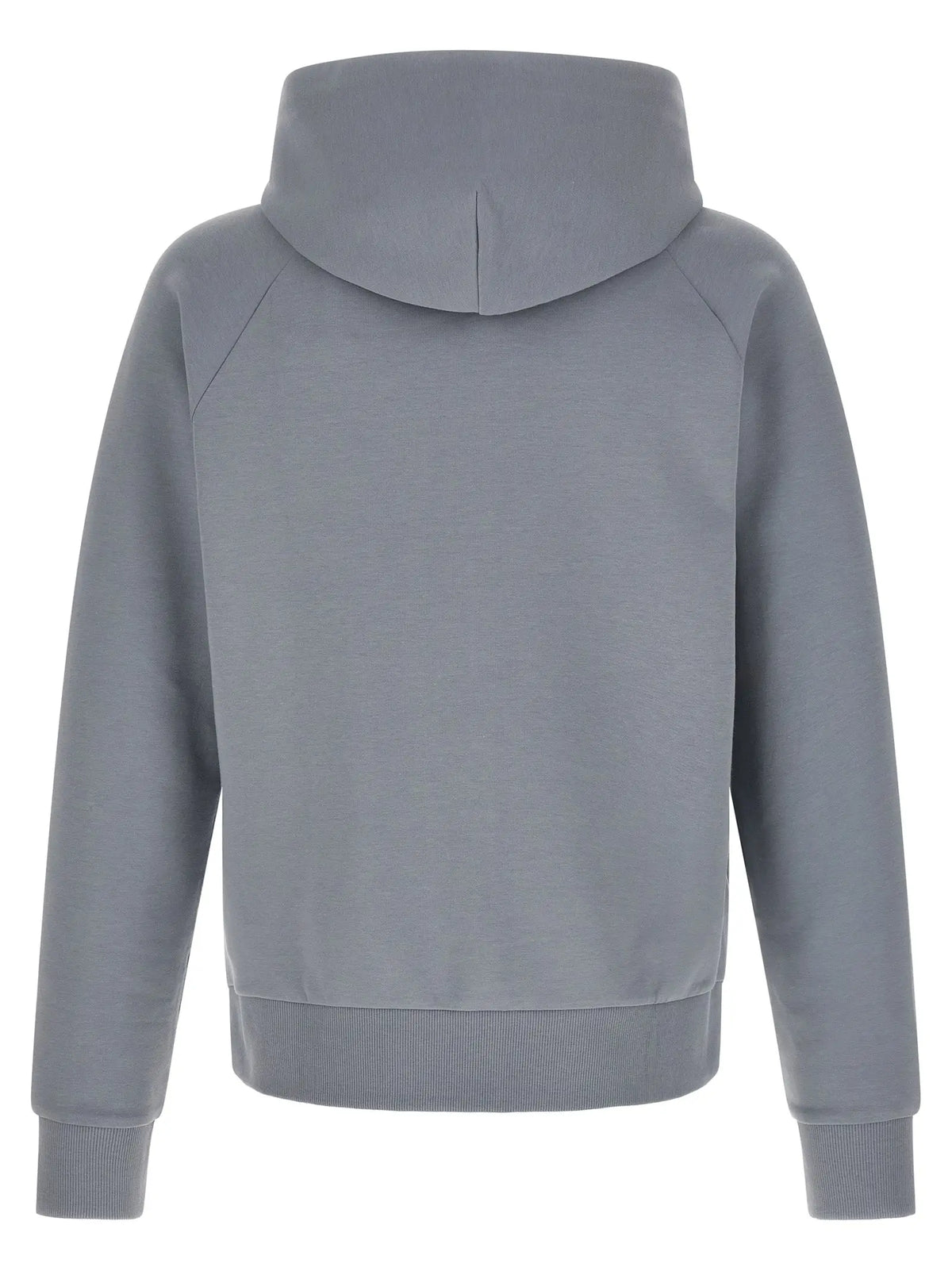 Sweat à capuche gris hugo boss en coton avec poignets et ourlet côtelés