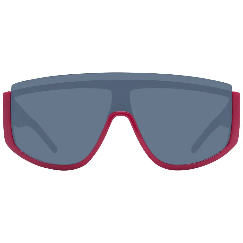 Lunettes de soleil hugo boss multicolores en polyamide avec monture rouge et verres gris foncé réfléchissants