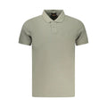 Polo homme hugo boss verde en coton olive avec col classique et patch logo carré subtil sur la poitrine