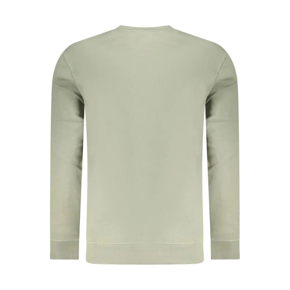 Sweatshirt homme hugo boss verde en coton olive vert avec tissu doux et coutures nettes minimaliste