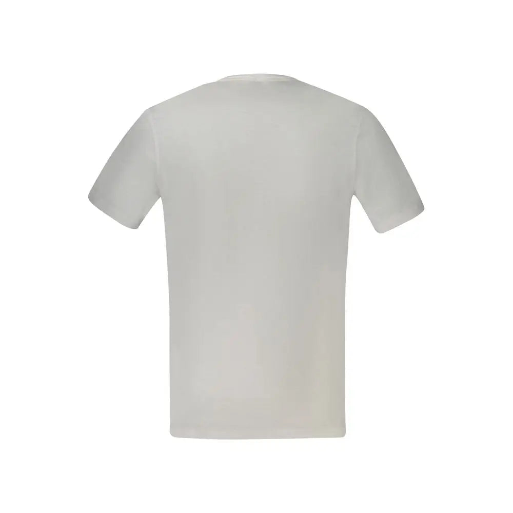 T-shirt homme hugo boss blanc en coton à manches courtes et col rond simple