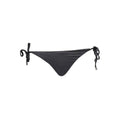 Slip de bain noir pour femme karl lagerfeld en polyamide avec bas triangle ajustable et détails métalliques