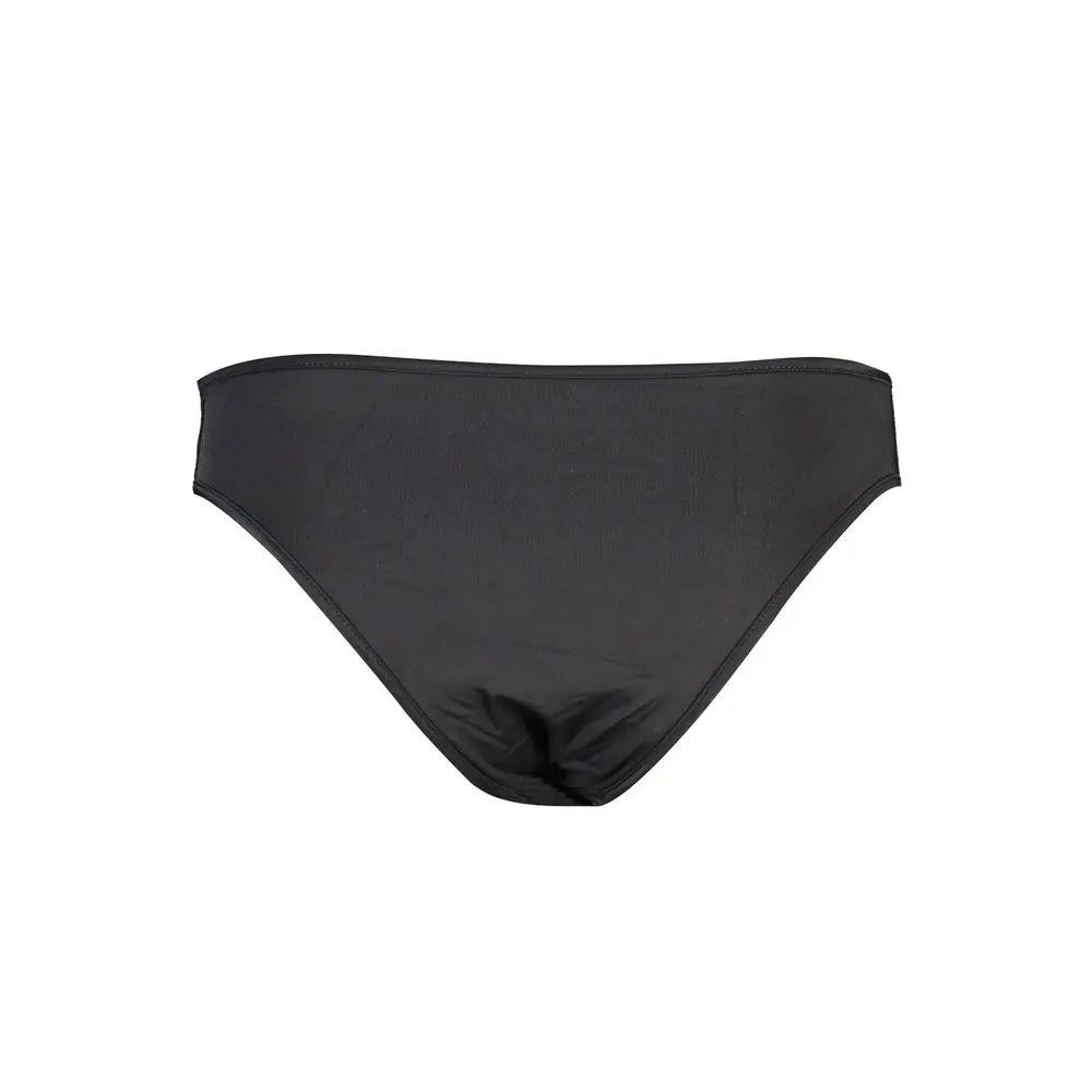 Bas de maillot de bain une pièce noir karl lagerfeld en polyamide avec tissu extensible lisse et coutures nettes
