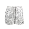 Boxers de bain pour homme Karl Lagerfeld Bianco en polyester, design blanc, coupe confortable et style élégant.