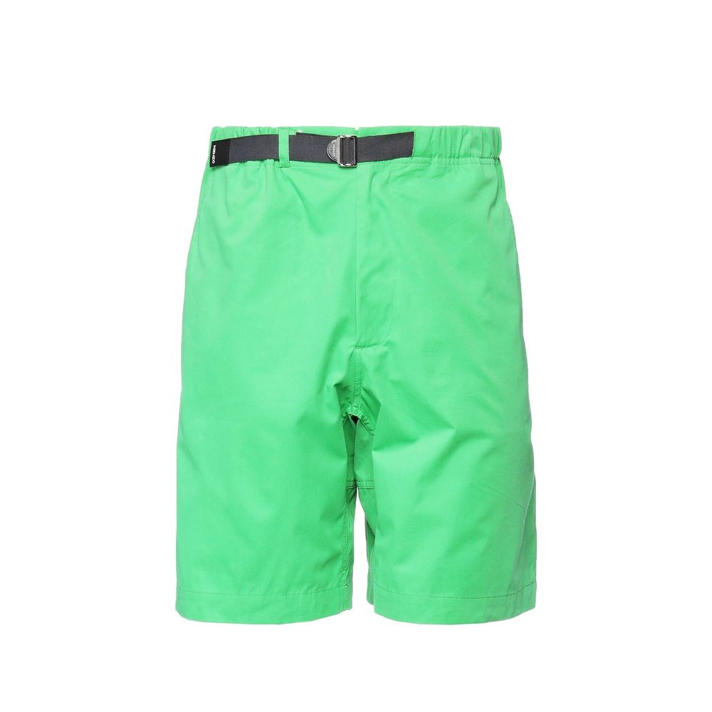 Jupe mi-longue en coton bicolore Kenzo, longueur au genou, avec un design moderne et élégant.