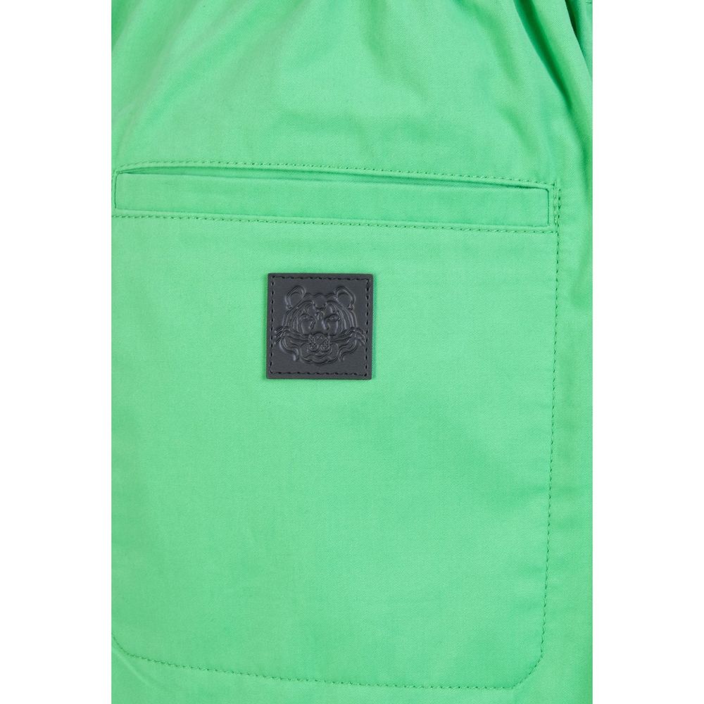 Jupe longue en coton bicolore de Kenzo, longueur mi-mollet, avec un design moderne et élégant.