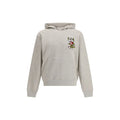 Sweat-shirt gris en coton de la marque Kenzo, avec logo brodé visible, porté sur un fond neutre.
