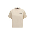Vêtements de sport en coton beige Moncler Grenoble, style décontracté et confortable pour activités sportives ou casual.