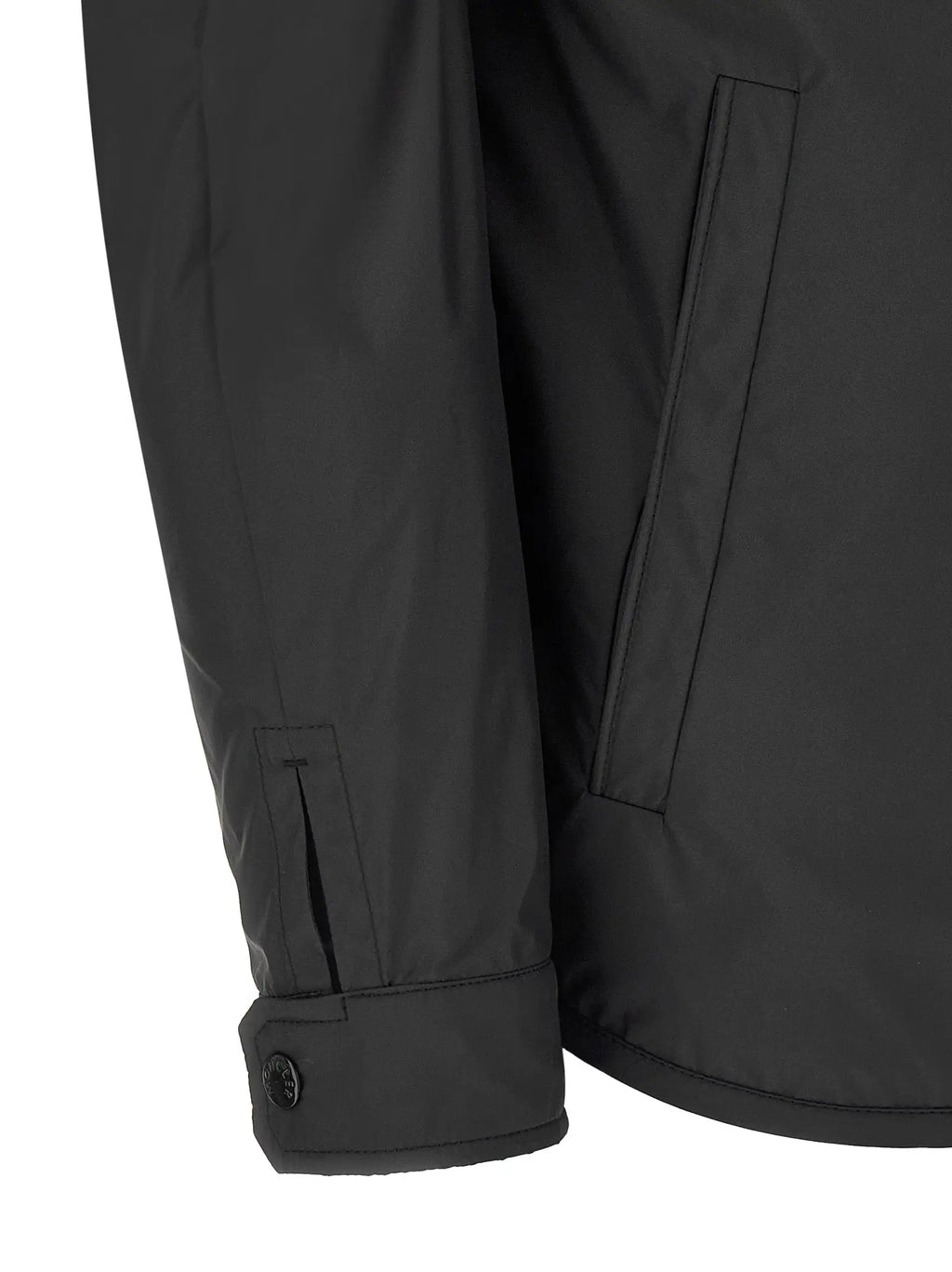 Veste moncler multicolor en polyester noir avec design moderne et coutures discrètes