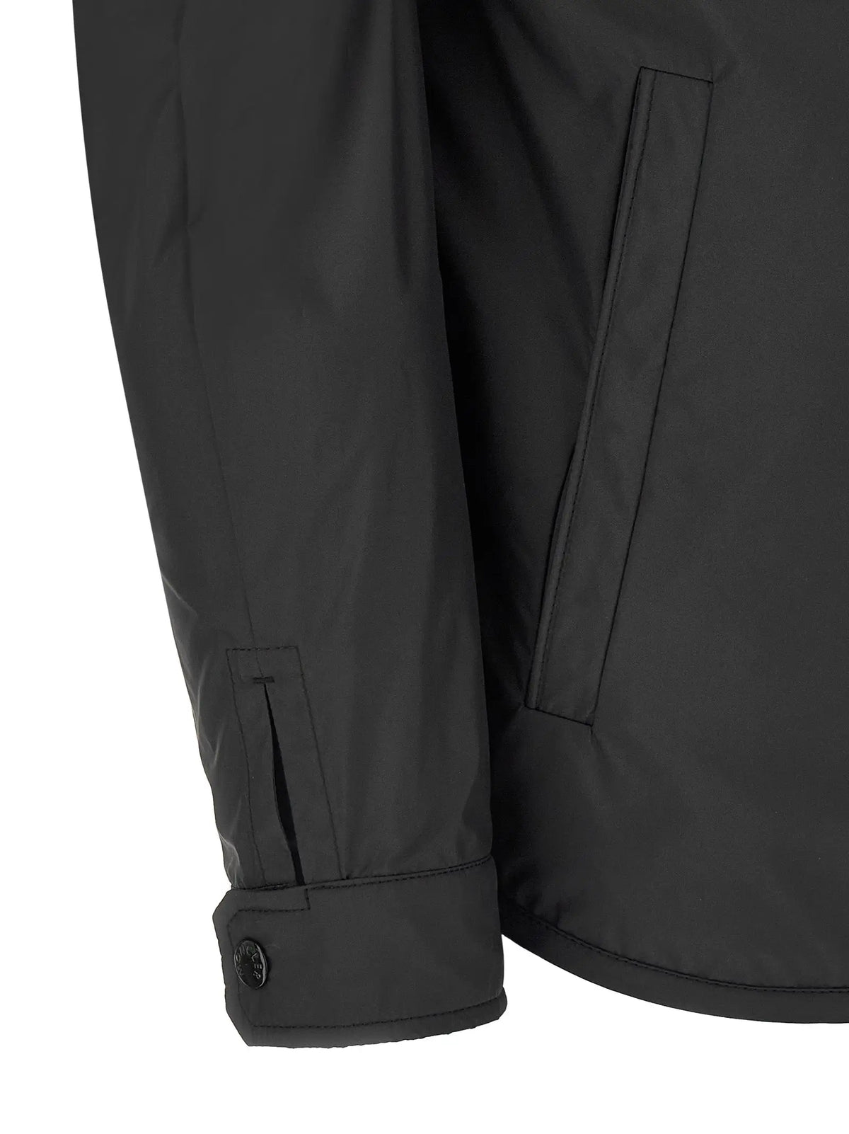 Veste moncler multicolor en polyester noir avec design moderne et coutures discrètes