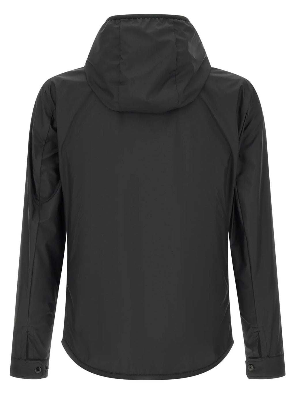 Veste imperméable moncler multicolor en polyester noir à capuche avec coutures discrètes et tissu résistant à l’eau