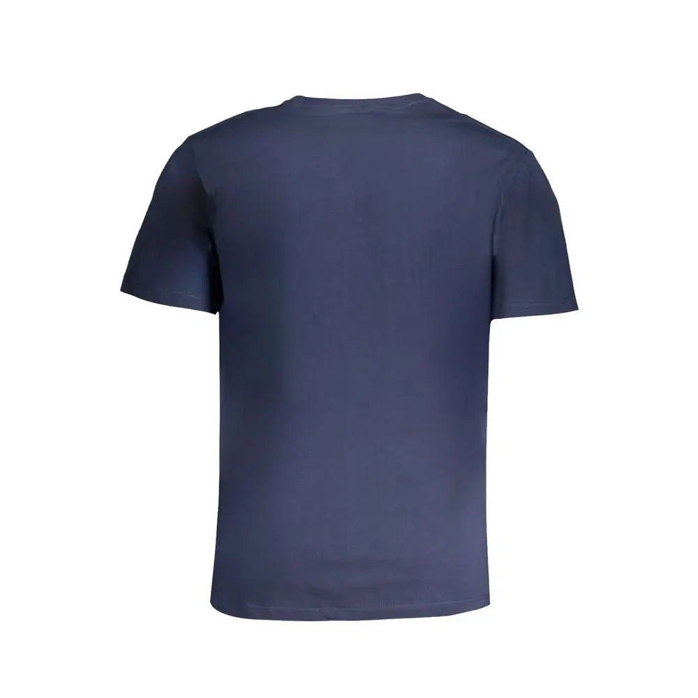T-shirt homme pepe jeans bleu marine en coton à manches courtes col rond confortable