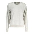 Pepe jeans grigio cotton pull femme gris chiné en coton avec col rond classique et manches longues côtelées