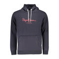 Sweat-shirt bleu en coton pour homme de la marque Pepe Jeans, vue de face avec col rond et manches longues.