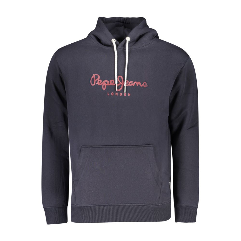Sweat-shirt bleu en coton pour homme de la marque Pepe Jeans, vue de face avec col rond et manches longues.