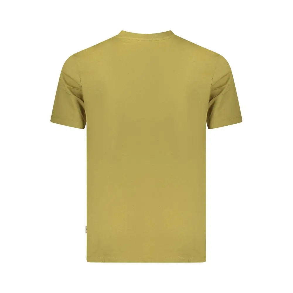 T-shirt homme pepe jeans verde en coton olive vert avec manches courtes et col rond simple