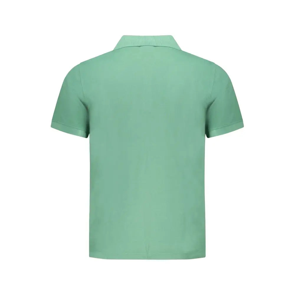 Pepe jeans verde organic cotton polo shirt homme vert clair manches courtes col classique couture nette