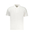 Polo shirt manches courtes blanc en coton pour homme avec col classique et patte de boutonnage pepe jeans