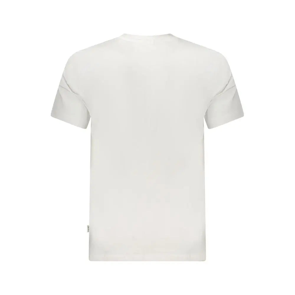 T-shirt homme blanc en coton pepe jeans avec col rond simple et manches courtes