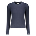 Pull en coton bleu pour femmes de Pepe Jeans, sweat-shirt confortable avec col rond et manches longues.