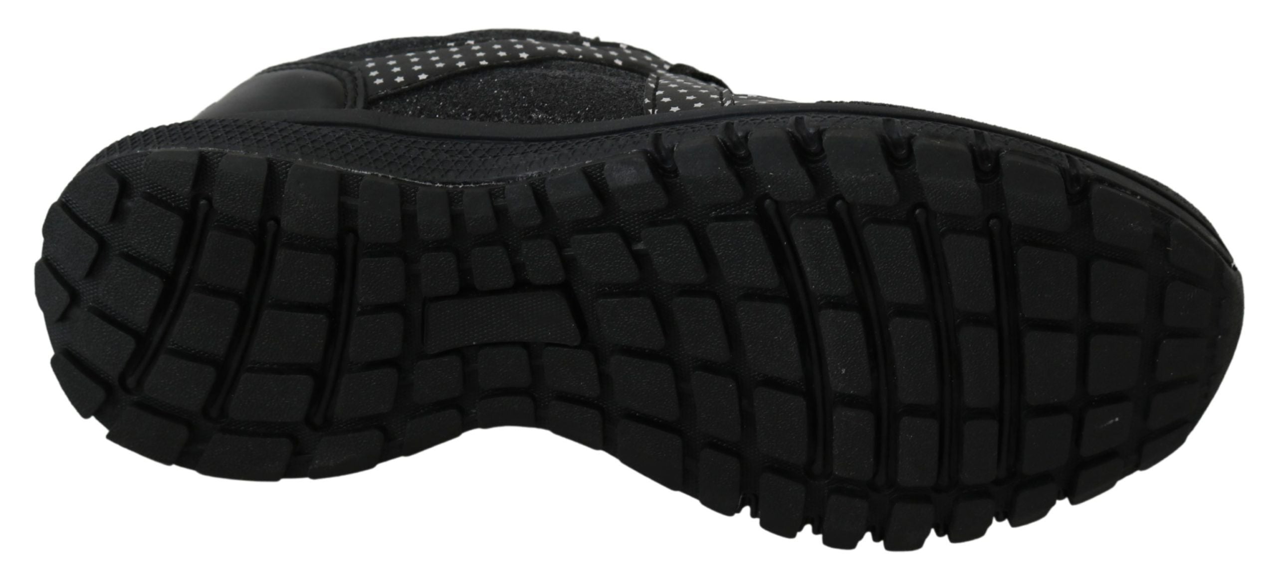 Chaussures de course noires Philipp Plein Jasmines, baskets sportives élégantes avec détails modernes, visible en gros plan.