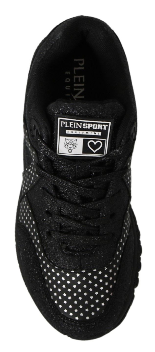 Chaussures de course noires Philipp Plein Jasmines, baskets sportives avec design moderne et détails stylés.