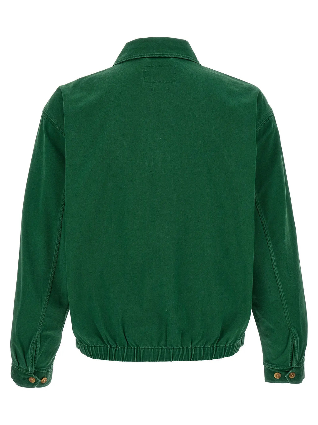 Veste en coton bicolore polo ralph lauren vert foncé avec col et taille élastiquée
