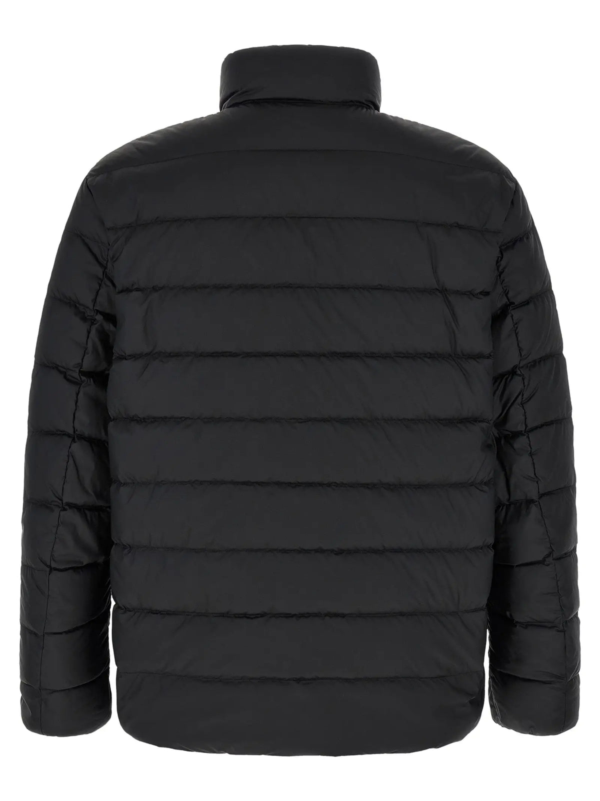 Veste matelassée noire polo ralph lauren en polyester avec col montant et couture horizontale