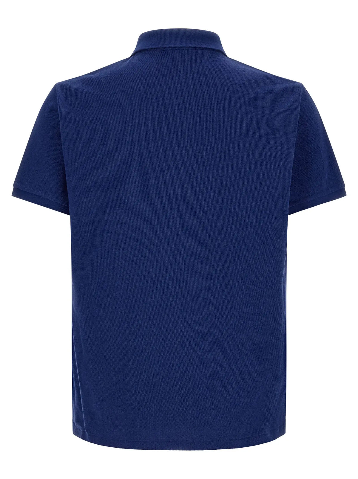 Polo ralph lauren polo shirt bleu marine manches courtes en coton avec col classique et tissu texturé